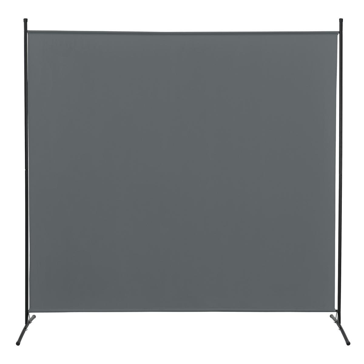 SICHTSCHUTZ Tarazona - Dunkelgrau, Textil/Metall (175/0.1cm) - [en.casa]