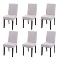 ESSZIMMERSTUHL Beige 6er-Set - Beige, Textil (43/90/48cm) - MCW