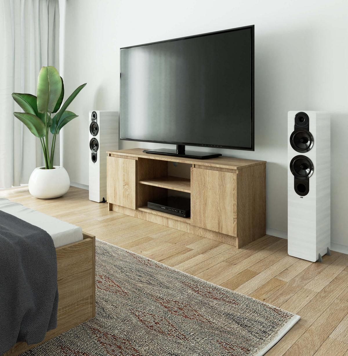 LOWBOARD Eiche Sonoma 55/140/40 - Sonoma Eiche, Holzwerkstoff (140/55/40cm) - RAUMHIRSCH FURNITURE