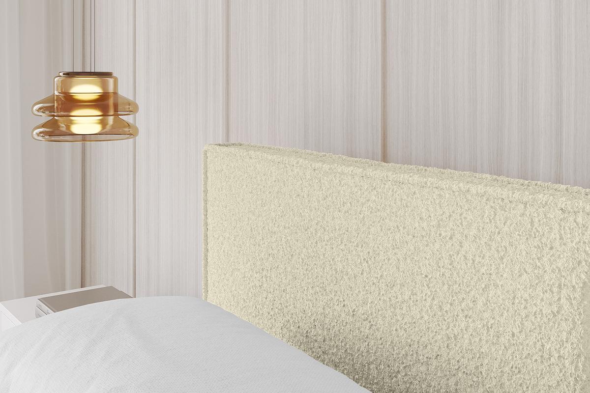 POLSTERBETT mit Bettkasten und Lattenrost, Bett mit Matratze H3/H4 - EMMI-V1 180x200 Beige - Taupe, Holzwerkstoff/Textil (180/200cm) - ALTDECOR