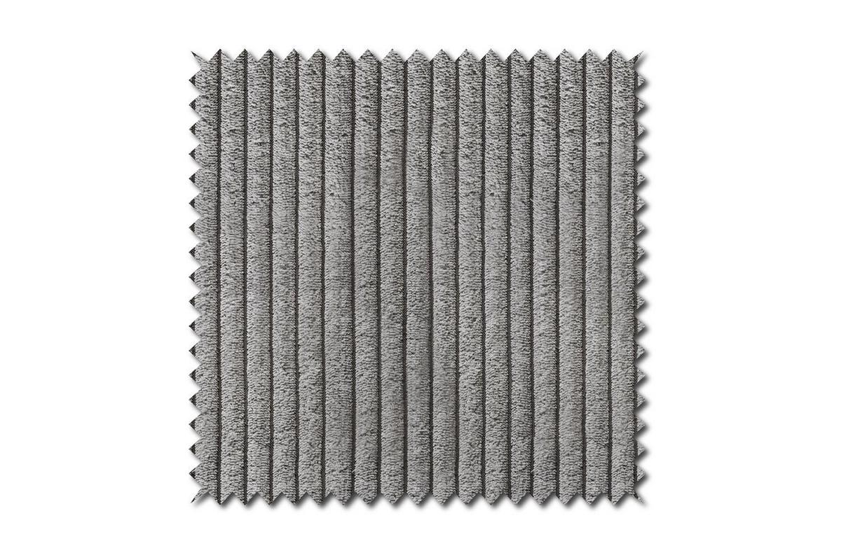 SOFA CELESTE Grau Cord - Schwarz/Grau, Kunststoff/Textil (302/72/114cm) - KAWOLA