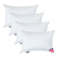 FÜLLKISSEN 4er-Set – 30/40 cm, Super-Mikrofaser - Weiß, Textil (30/40cm) - Homescapes