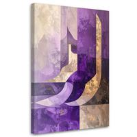 LEINWANDBILD Abstraktion 60x90cm - Lila, Textil (60/90cm) - Feeby