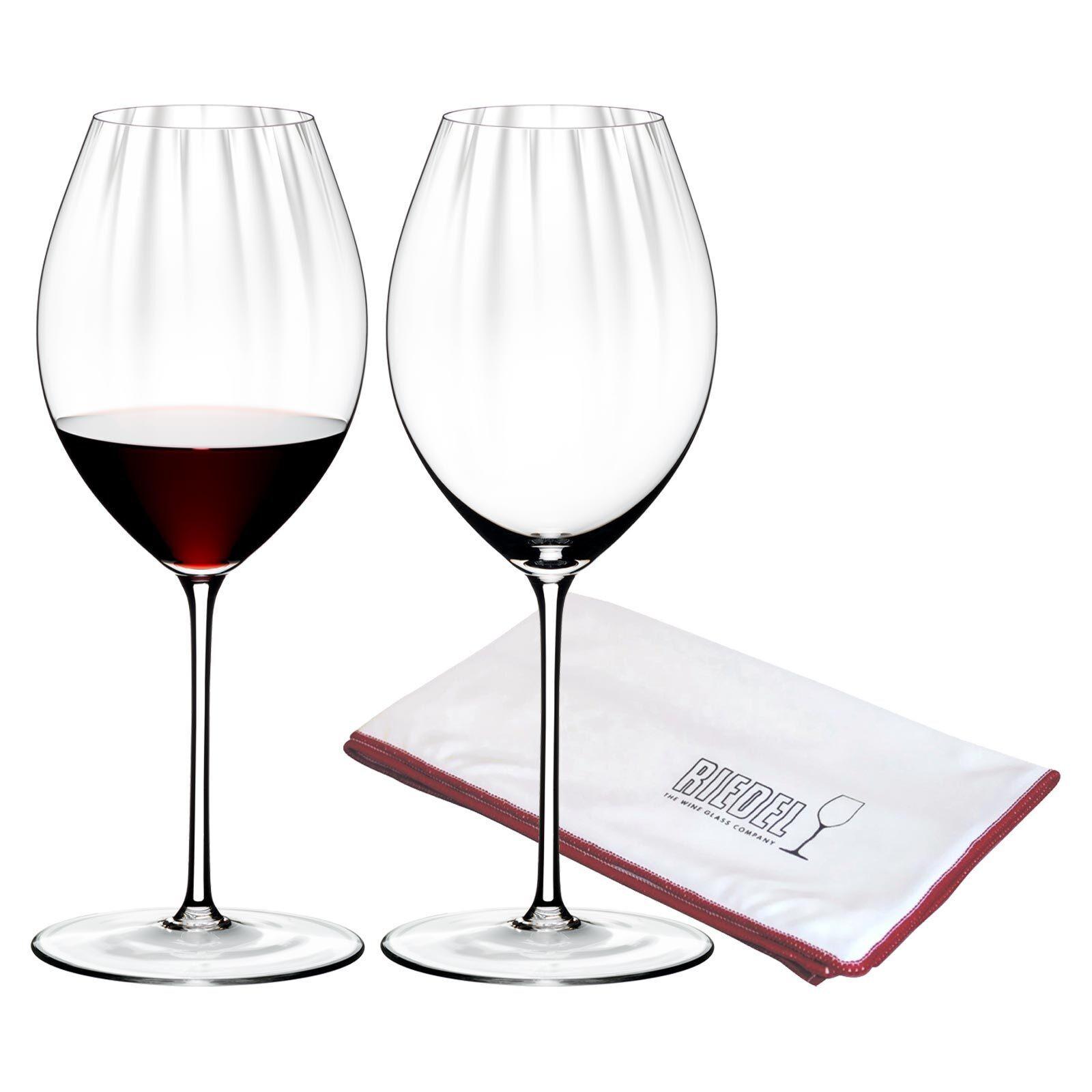 SYRAH SHIRAZ GLÄSER INKL. POLIERTUCH Performance transparent 631 ml 2er Set - Transparent, Glas (0.631L) - Riedel