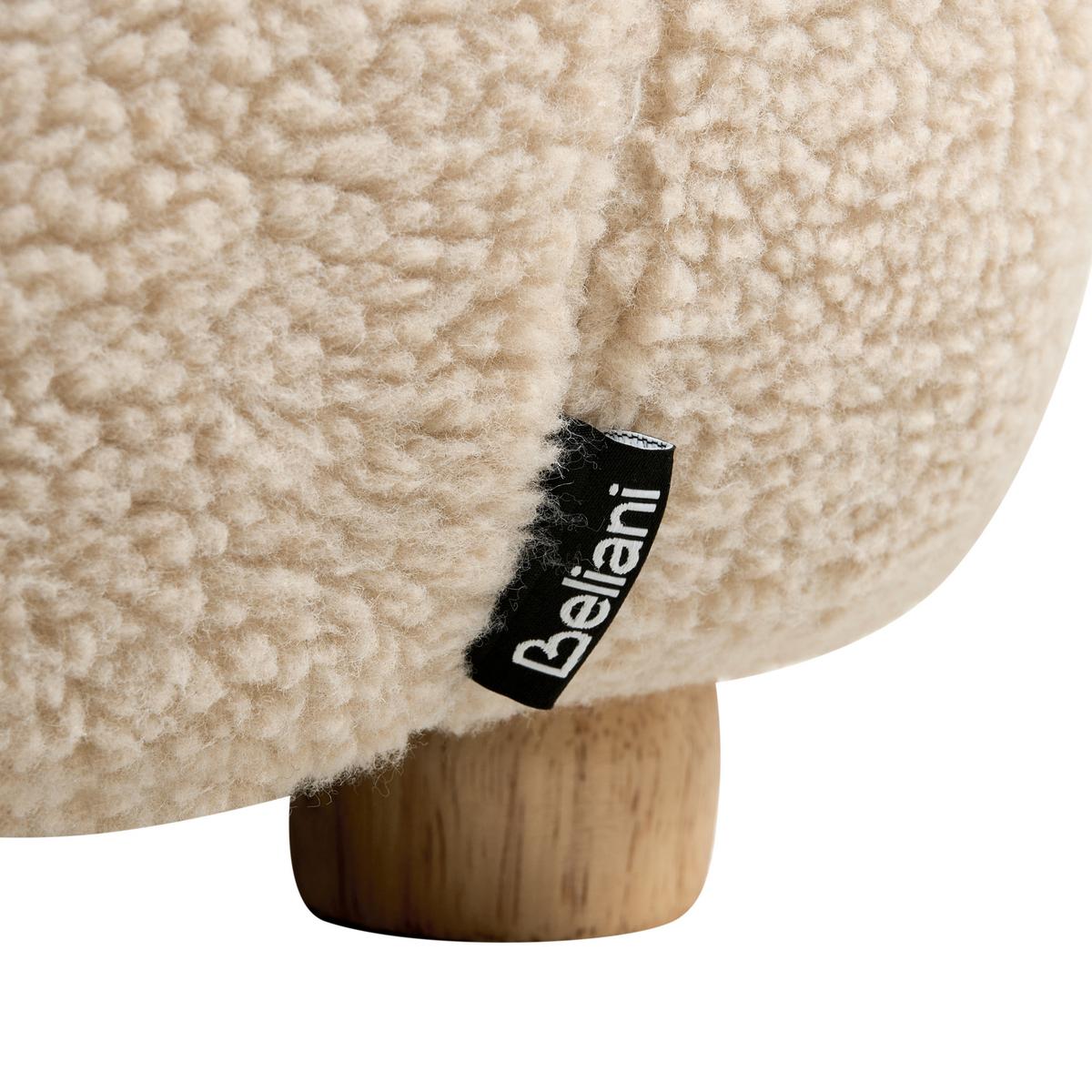 KINDERSESSEL Hellbeige Lulea - Beige/Braun, Textil (50/75/54cm) - Beliani