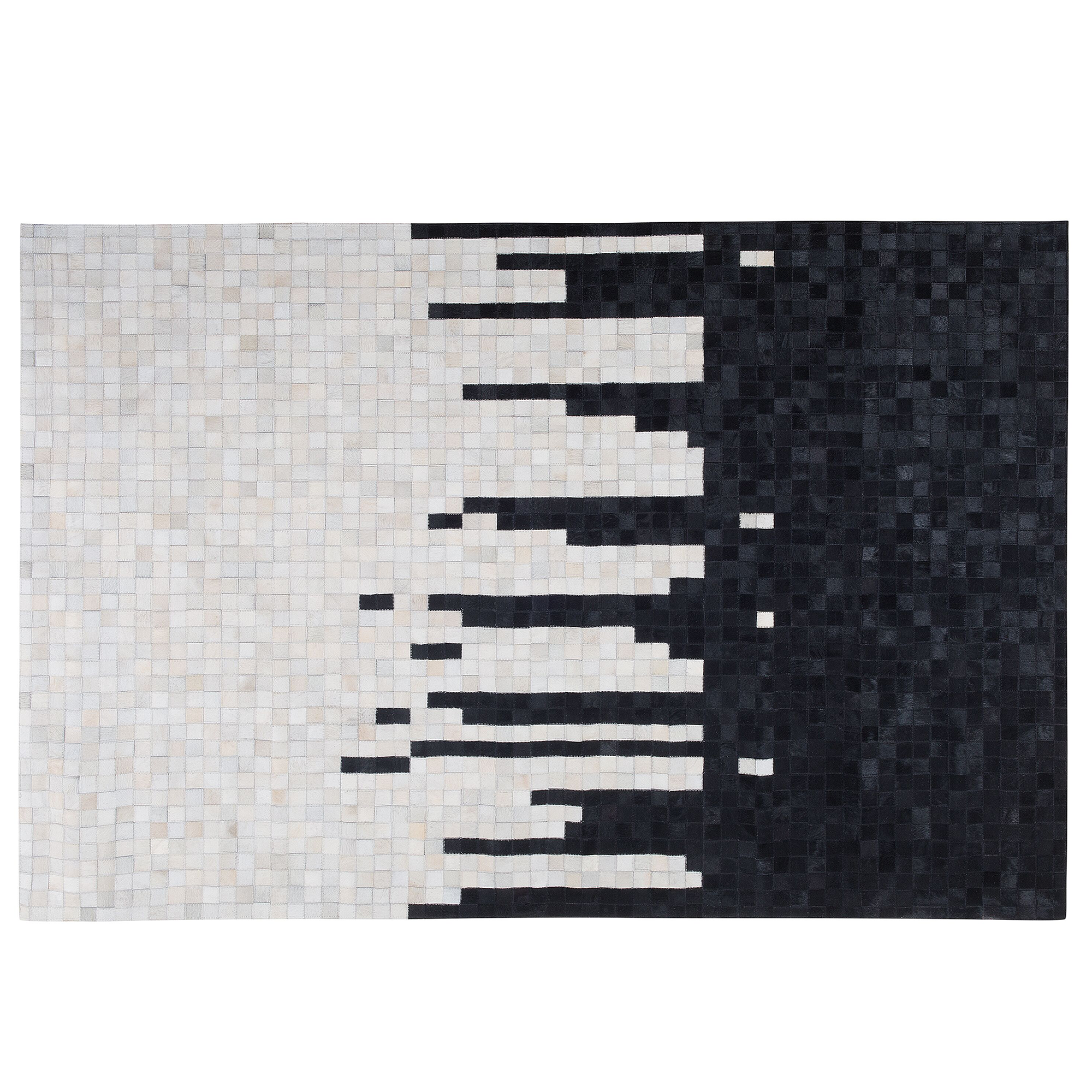 KURZFLOR-TEPPICH Bolu 230/160 cm - Weiß, Fell (160/230cm) - Beliani