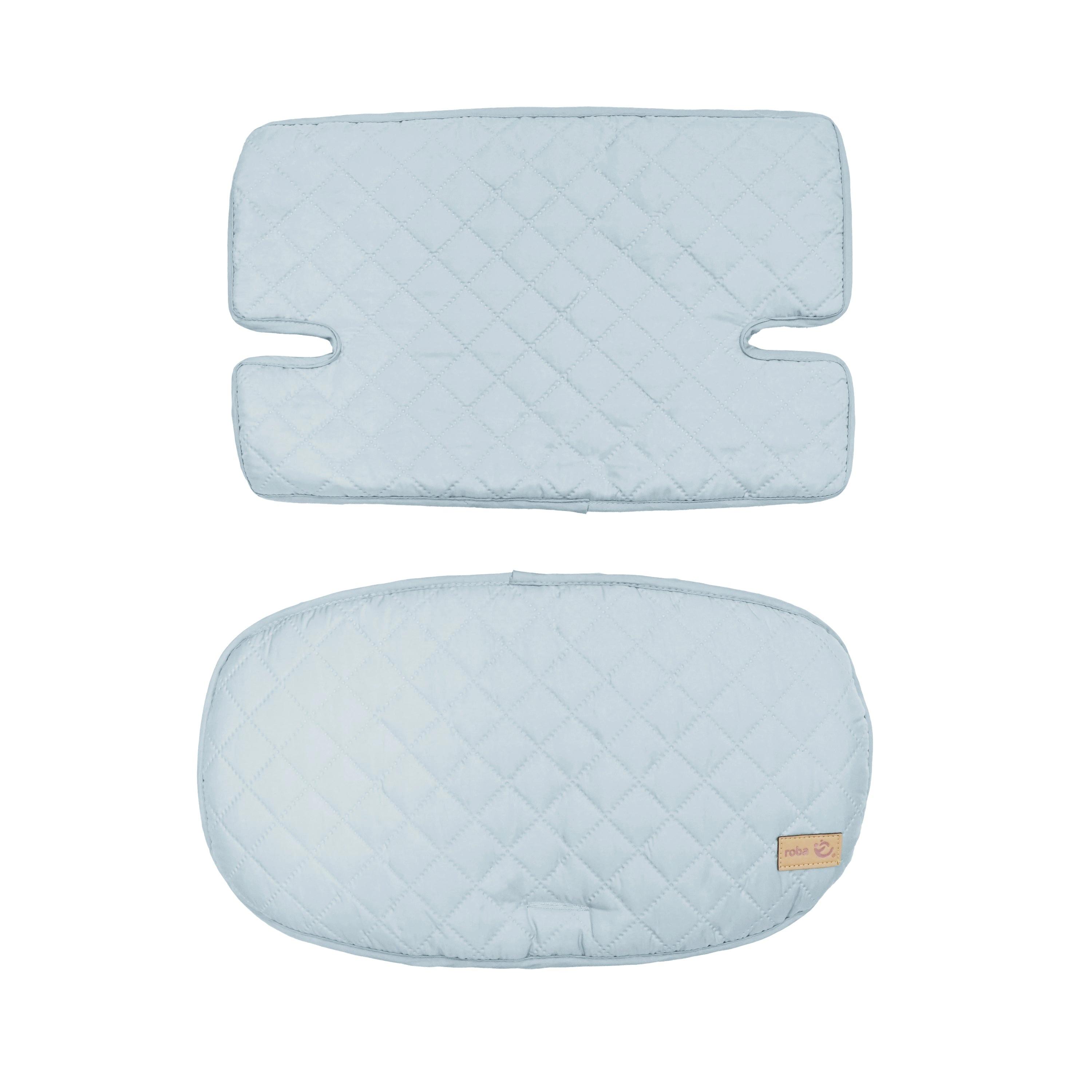 HOCHSTUHL-SITZVERKLEINERER 2-teilig roba Style türkis - Hellblau, Textil (40/25/2cm) - Roba