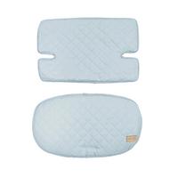 HOCHSTUHL-SITZVERKLEINERER 2-teilig roba Style türkis - Hellblau, Textil (40/25/2cm) - Roba
