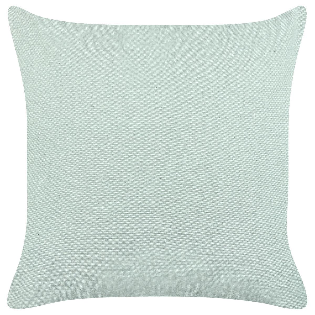 DEKOKISSEN 2er-Set Hellgrün 45/45 cm Bacopa - Hellgrün, Naturmaterialien/Textil (45/45cm) - Beliani