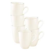 HENKELBECHER Savona Fine Diamond creme 350 ml 6er Set - Creme, Keramik (0.35L) - Seltmann Weiden