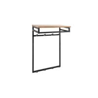 GARDEROBE ELIARA Schwarz Akazie - Schwarz, Metall (55/80/33cm) - KAWOLA