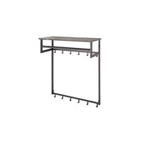 GARDEROBE SESTA Grau Kunststoff - Grau, Kunststoff (80/90/30cm) - KAWOLA