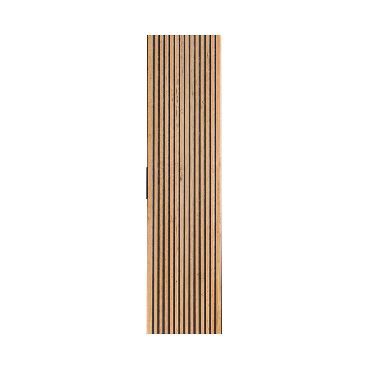 HÄNGESÄULE Gaia Holz in Eichenoptik und Schwarz - Schwarz, Holzwerkstoff (35/140/25cm) - Petits-meubles