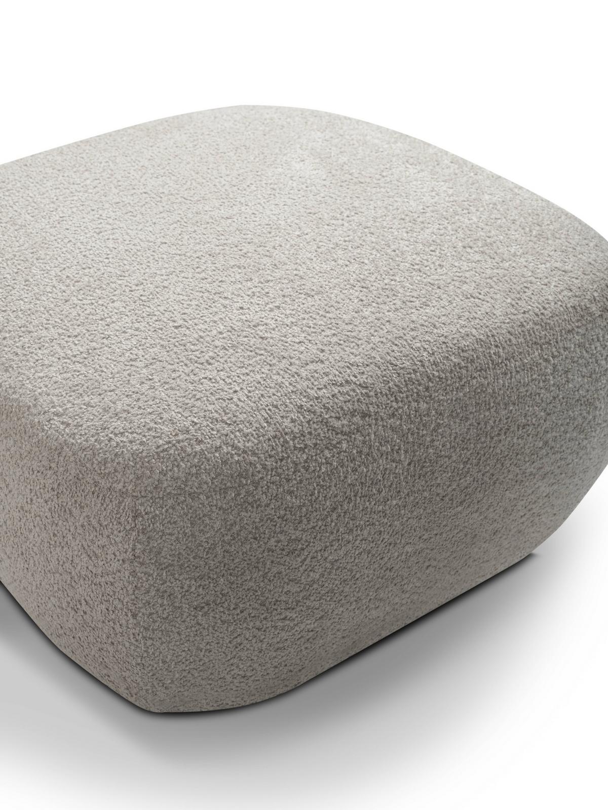 POLSTERHOCKER AMICO Modern Sitzhocker, Fußhocker Grau - Grau, Holzwerkstoff/Kunststoff (75/39/75cm) - MASSENO