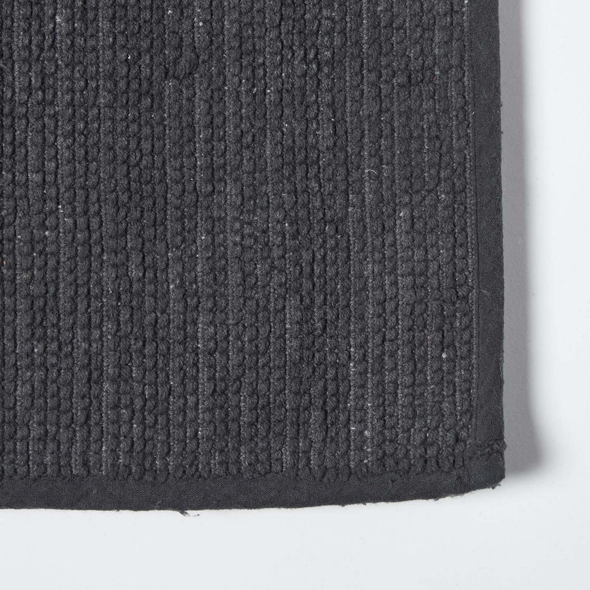 BADEMATTE Spa Supreme 50/80 cm, Baumwolle - Schwarz, Textil (50/80cm) - Homescapes