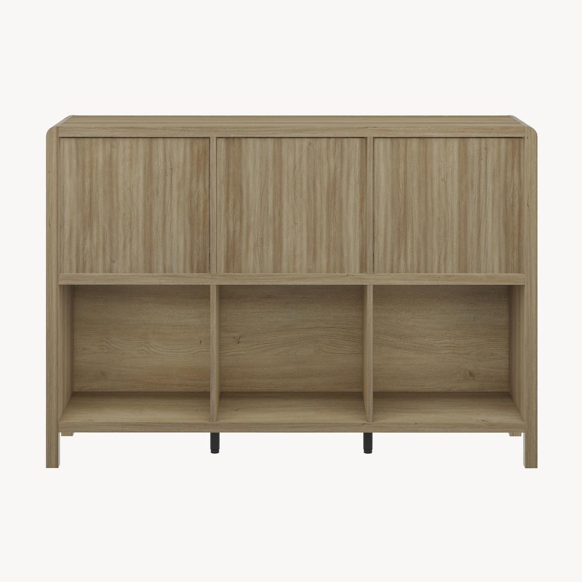 SIDEBOARD Lukkodso - Wildeiche, Holzwerkstoff (110/76.5/30cm) - [en.casa]
