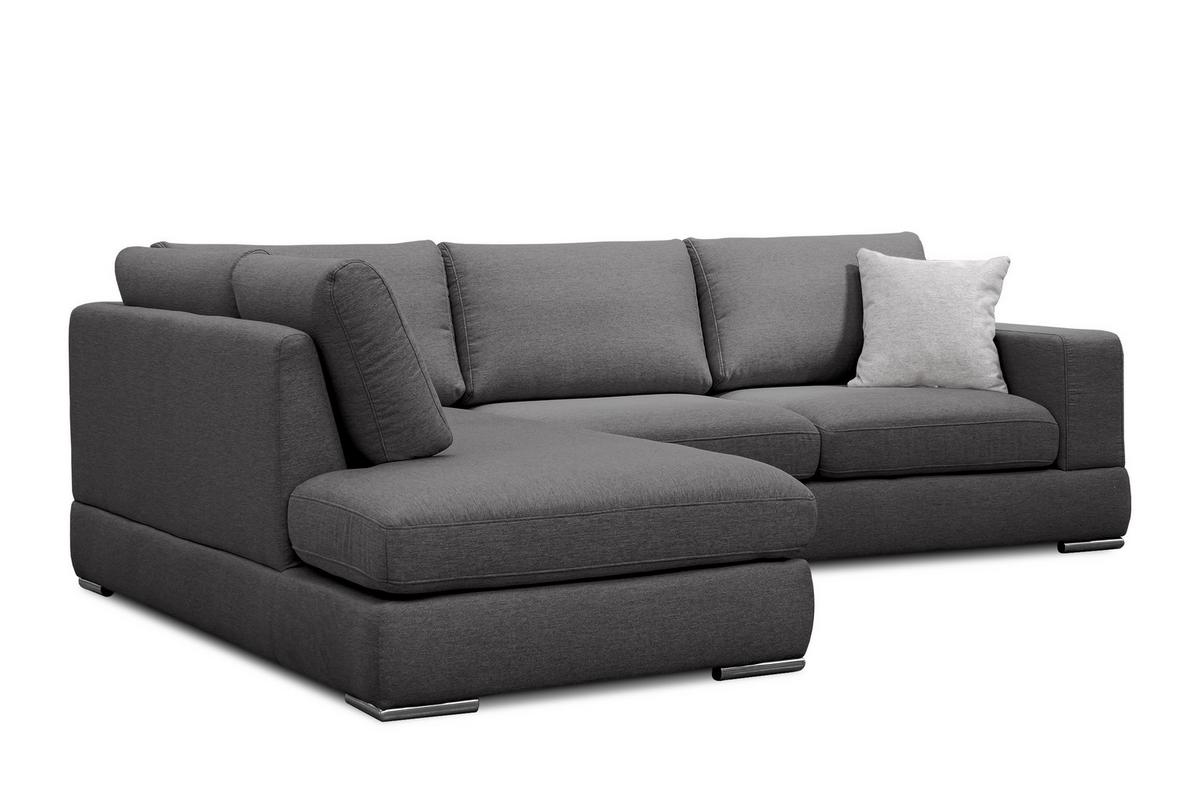ECKSOFA OTTO 5-Sitzer, dunkelgrau - Dunkelgrau, Holzwerkstoff/Textil (219/279cm) - Wozimo
