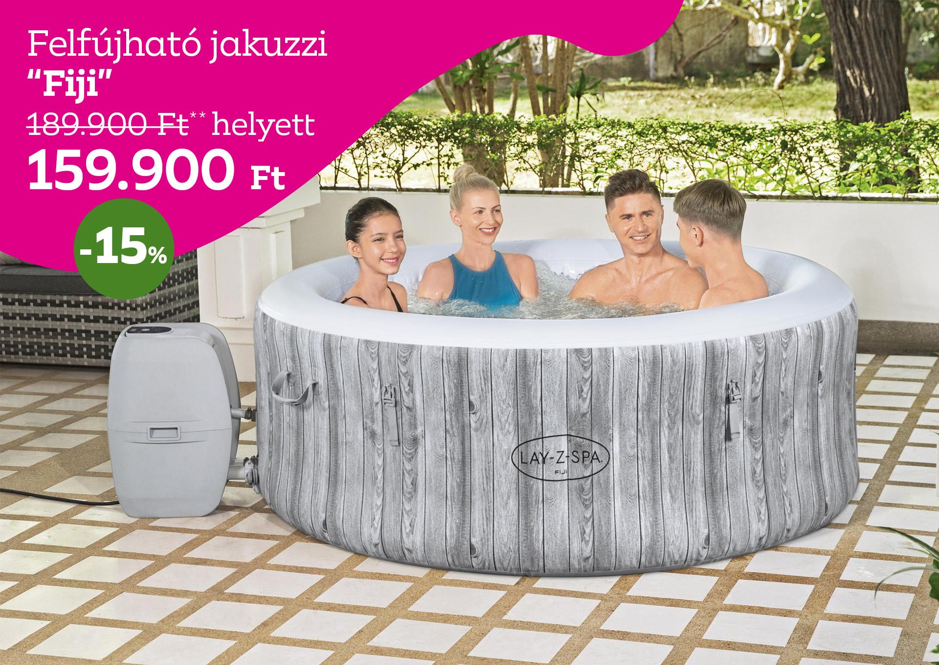 Felfújható jakuzzi FIJI 189900 Forint helyett 159900 Forint, kedvezmény mértéke 15%