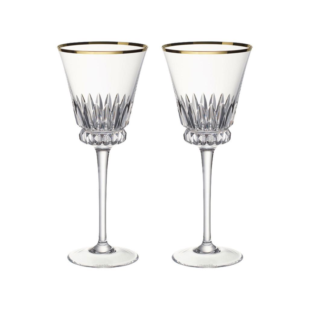 WEISSWEINGLÄSER Grand Royal Gold transparent-gold 125 ml 2er Set - Transparent/Goldfarben, Glas (0.125L) - Villeroy & Boch