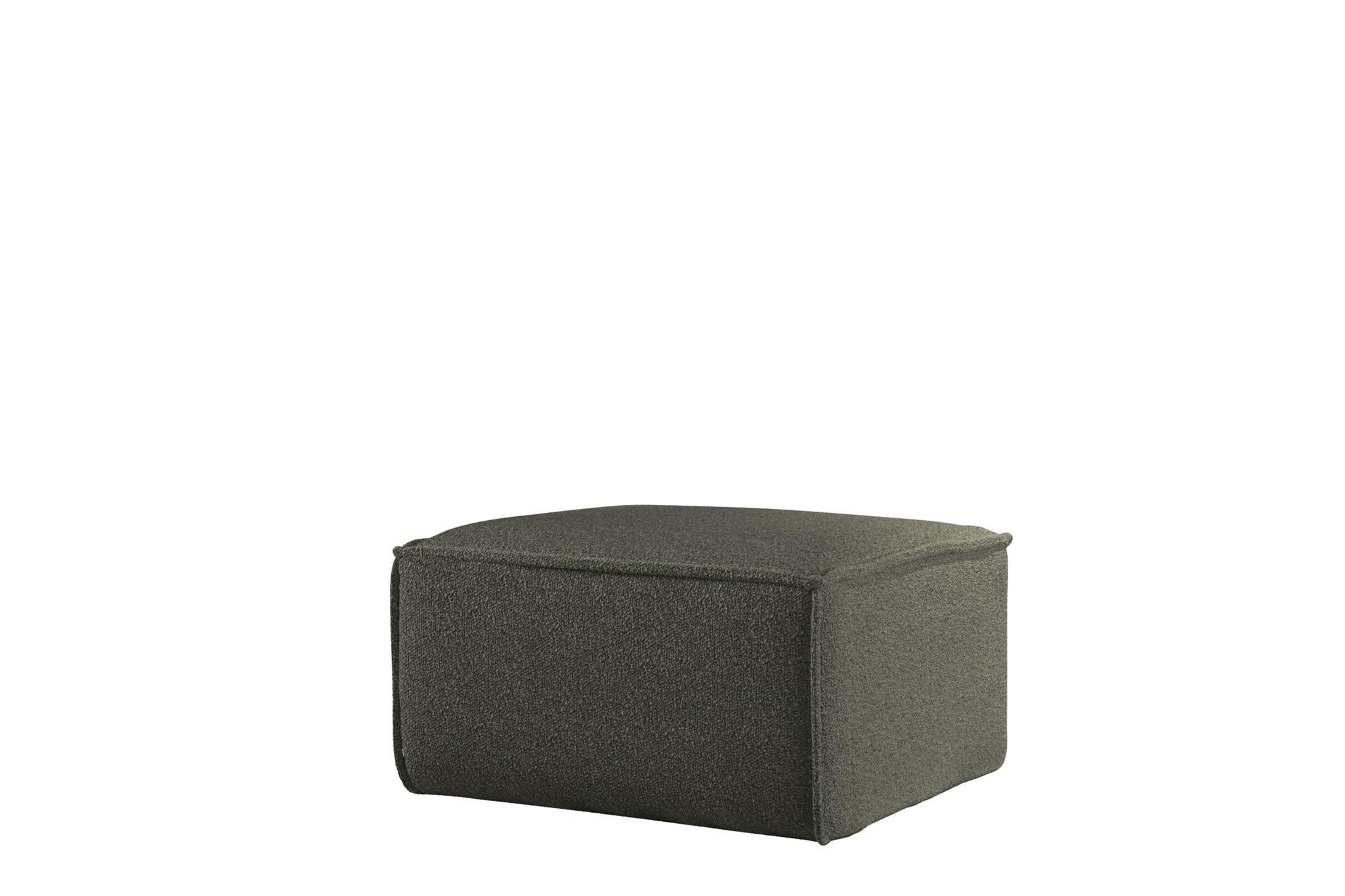 POLSTERHOCKER Celes Prem.65 Asc. Bukla - Jadegrün, Holzwerkstoff/Textil (65/40/65cm) - Fun Möbel
