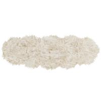 KUNSTSCHAFFELL-TEPPICH Mamungari 180/60 cm - Beige, Kunststoff (60/180cm) - Beliani