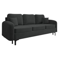 SCHLAFSOFA Venice - Schwarz, Holz/Textil (225/96/94cm) - MIRJAN24