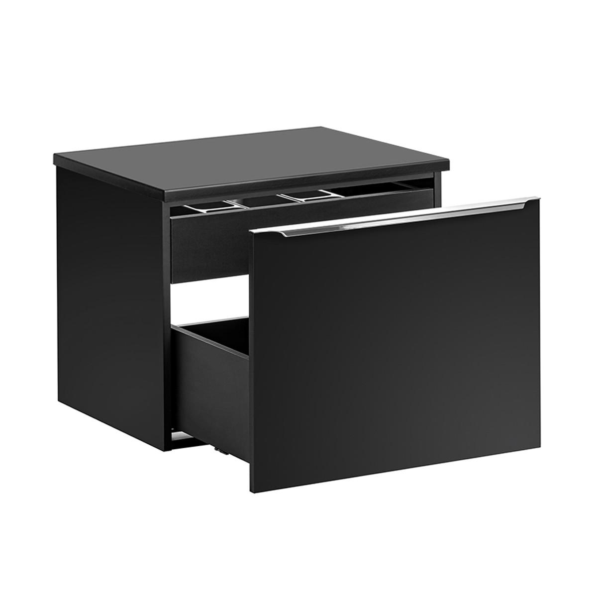 WASCHTISCHUNTERSCHRANK 60cm Éros Schwarz - Schwarz, Holzwerkstoff (60/48/46cm) - Petits-meubles