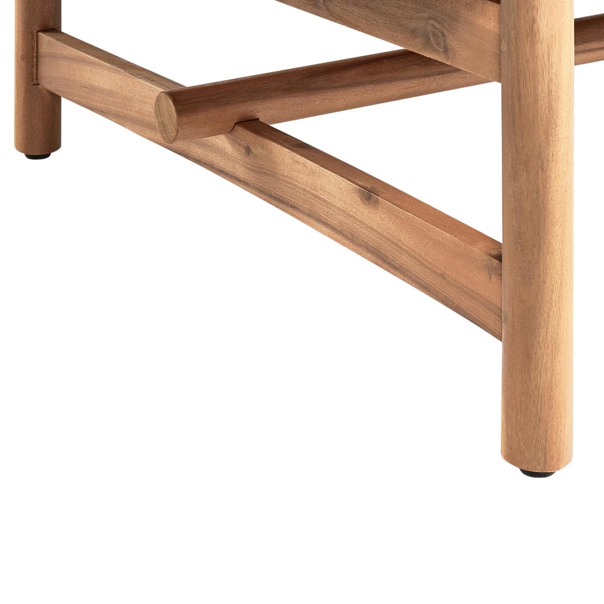 LOUNGETISCH Heller Holzfarbton Giaveno - Hellbraun, Holz (79/145/38cm) - Beliani
