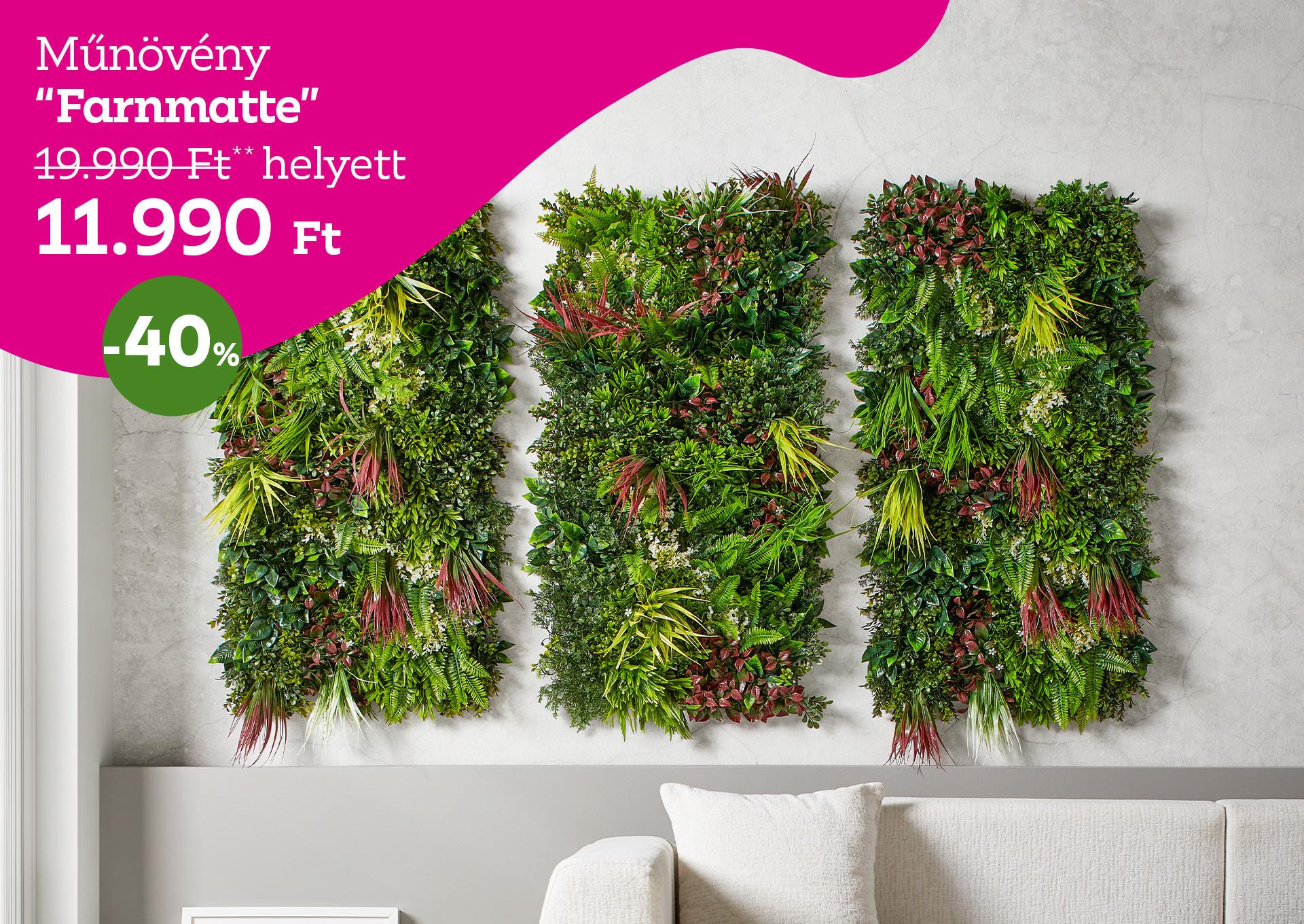 Műnövény FARNMATTE 19990 Forint helyett 11990 Forint, kedvezmény mértéke 40%
