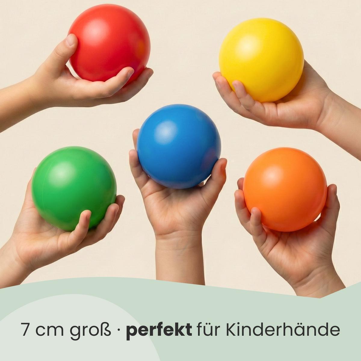 BÄLLEBAD-BÄLLE 7000 Stück, bunt, 7 cm - Multicolor, Kunststoff (7/7/7cm) - Littletom