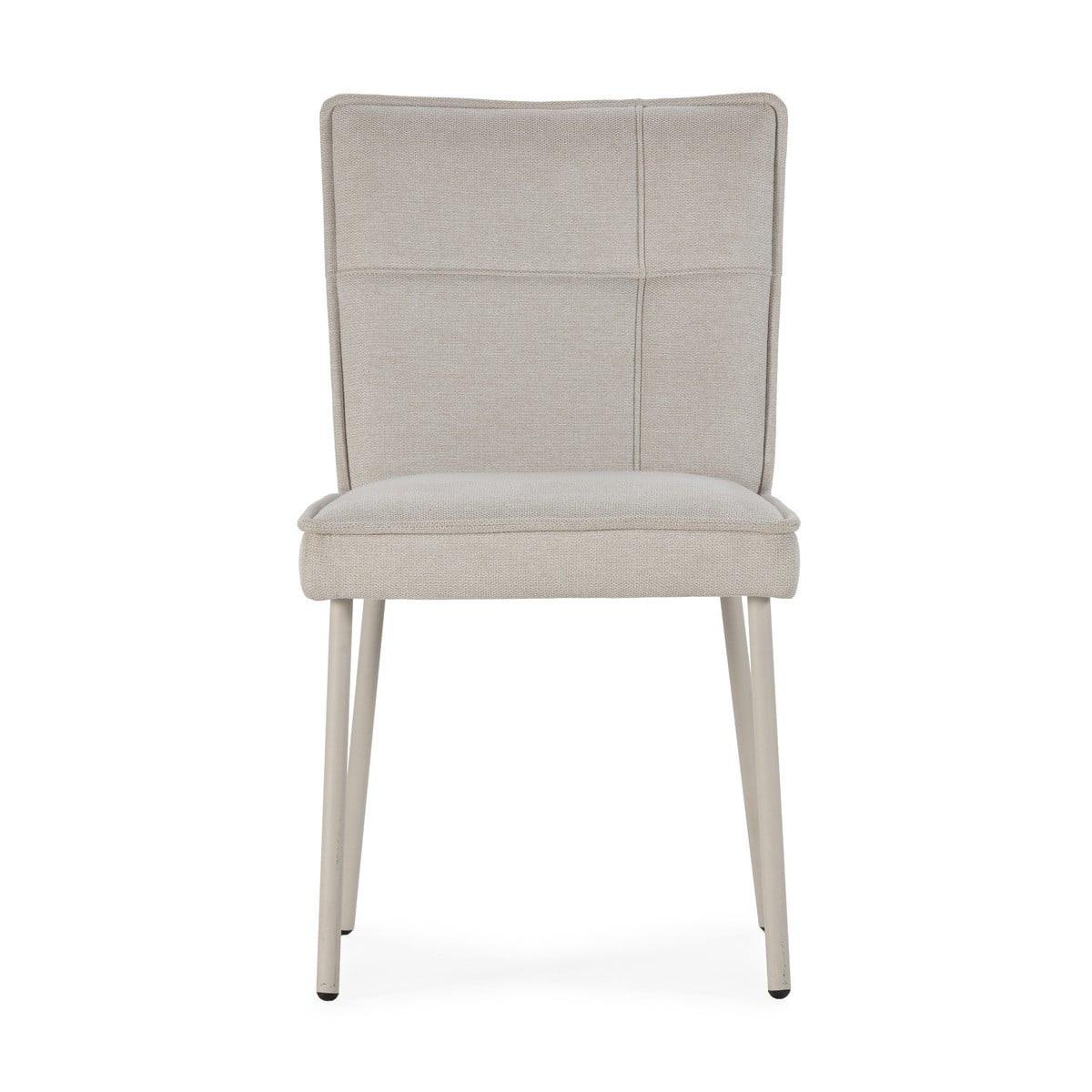 ESSZIMMERSTÜHLE STOFF 2er set 60/50,5/60 cm - Creme, Textil (60/50.5/49.5cm) - Calicosy