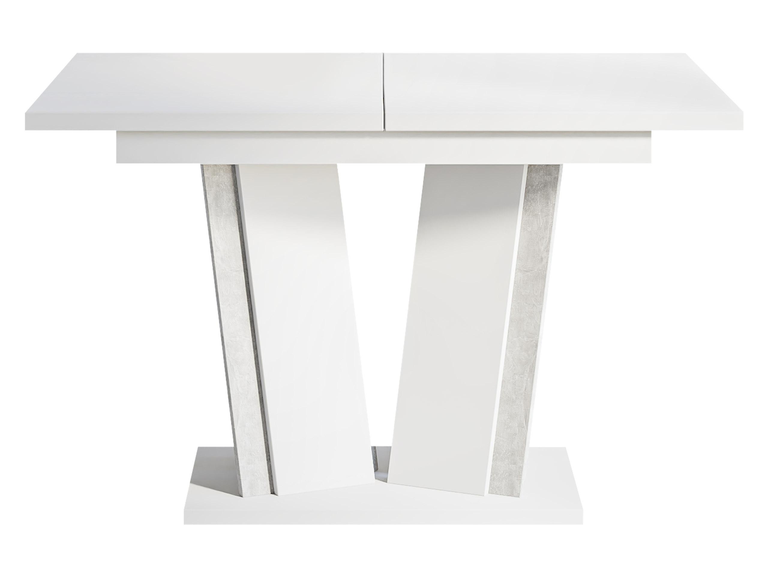 ESSTISCH ausziehbar Doha II - Weiß Hochglanz, Holzwerkstoff (80/120/75cm) - MIRJAN24