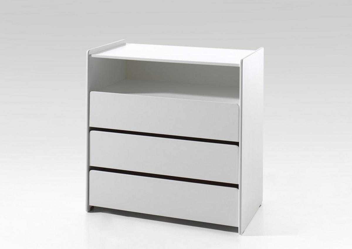 SCHUBLADENKOMMODE Karilynn 90x47x92 aus MDF in Weiß - Weiß, Holzwerkstoff (90/92/47cm) - 58aufmkessel