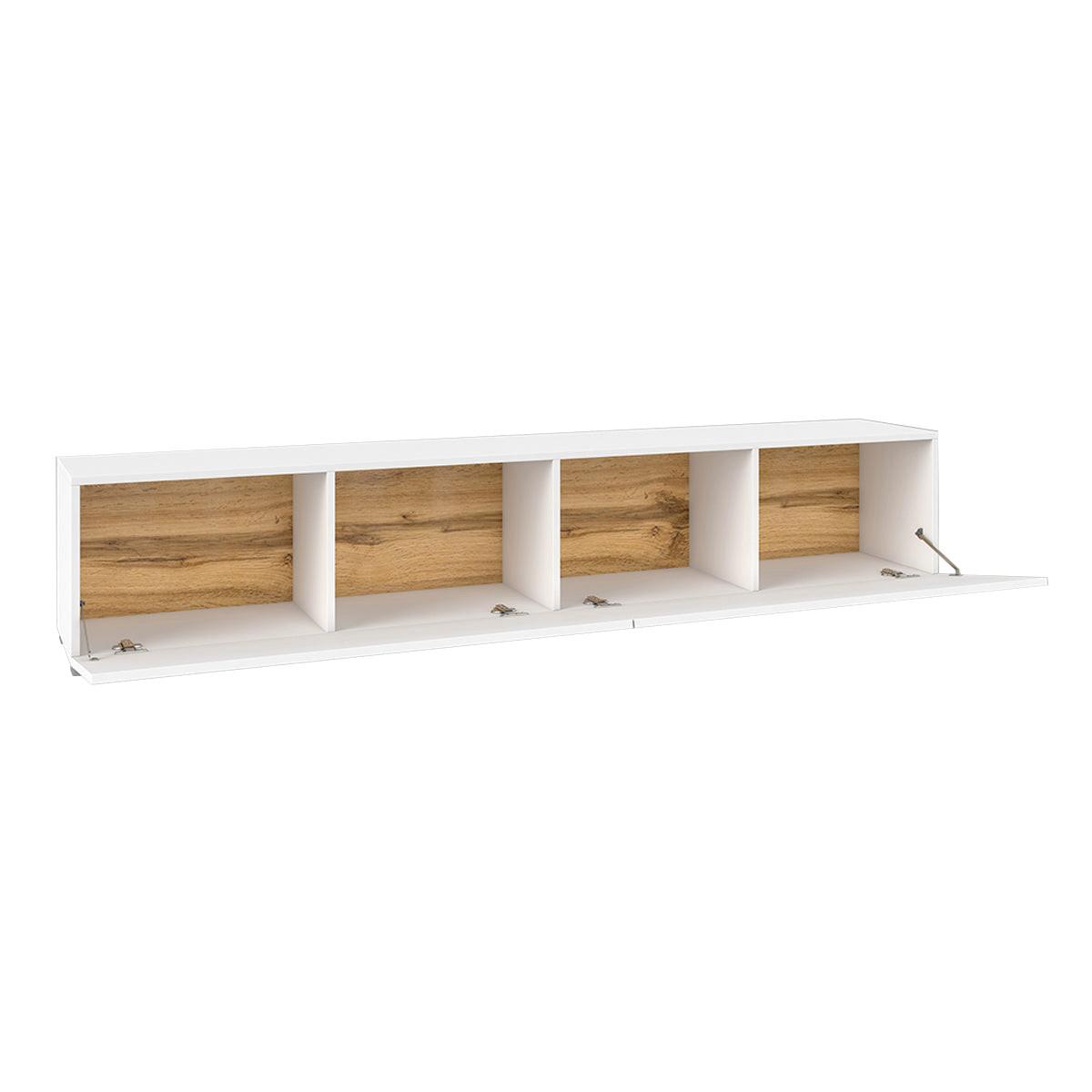 TV-MÖBEL Glora Weiß - Weiß, Holzwerkstoff (180/30/35cm) - Petits-meubles