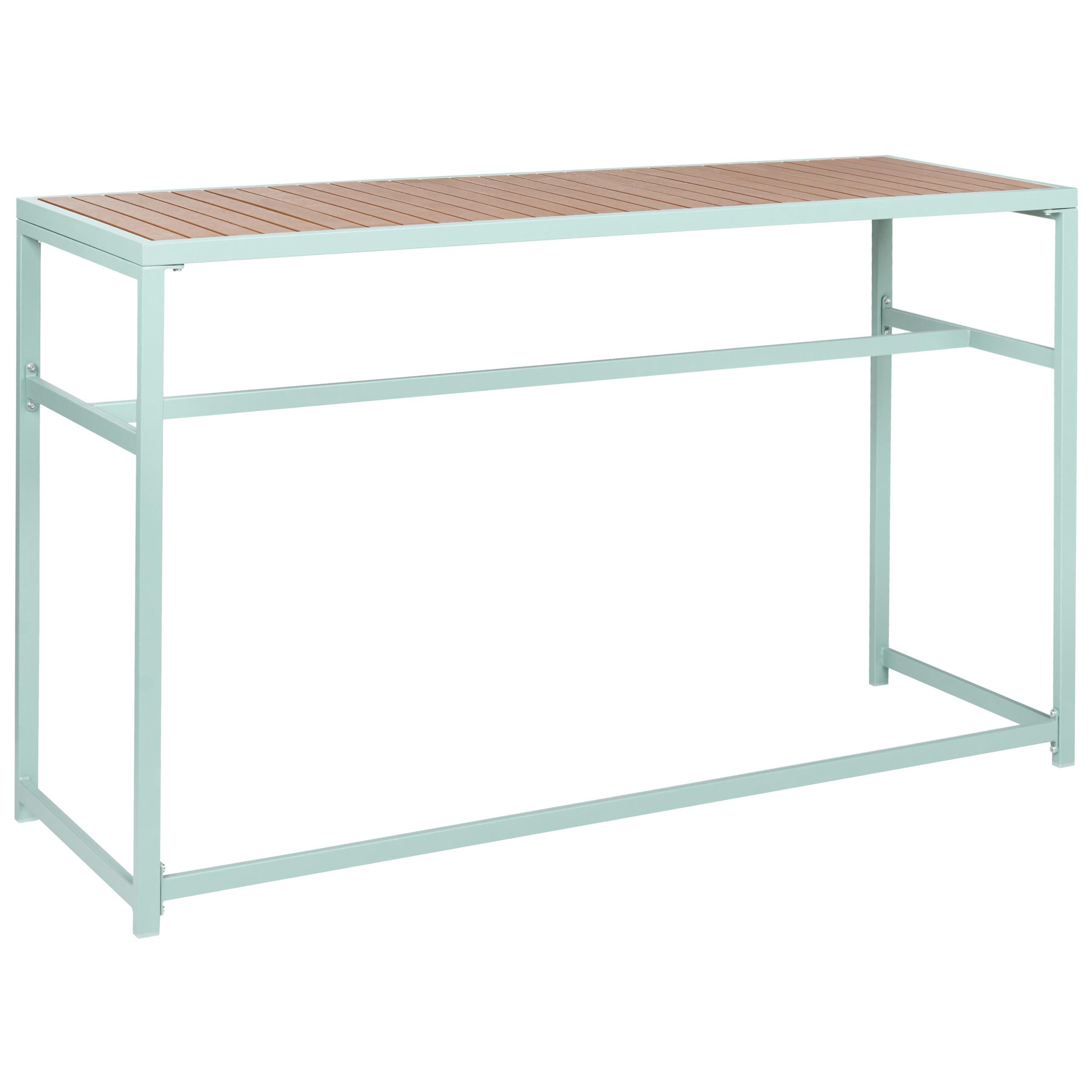 GARTEN-BARTISCH 150/50 cm Hellgrün Avetrana - Hellgrün, Metall (150/50/90cm) - Beliani