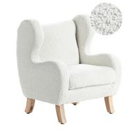 KINDERSESSEL Bouclé Cremeweiß Farum - Weiß, Textil (45/55/41cm) - Beliani