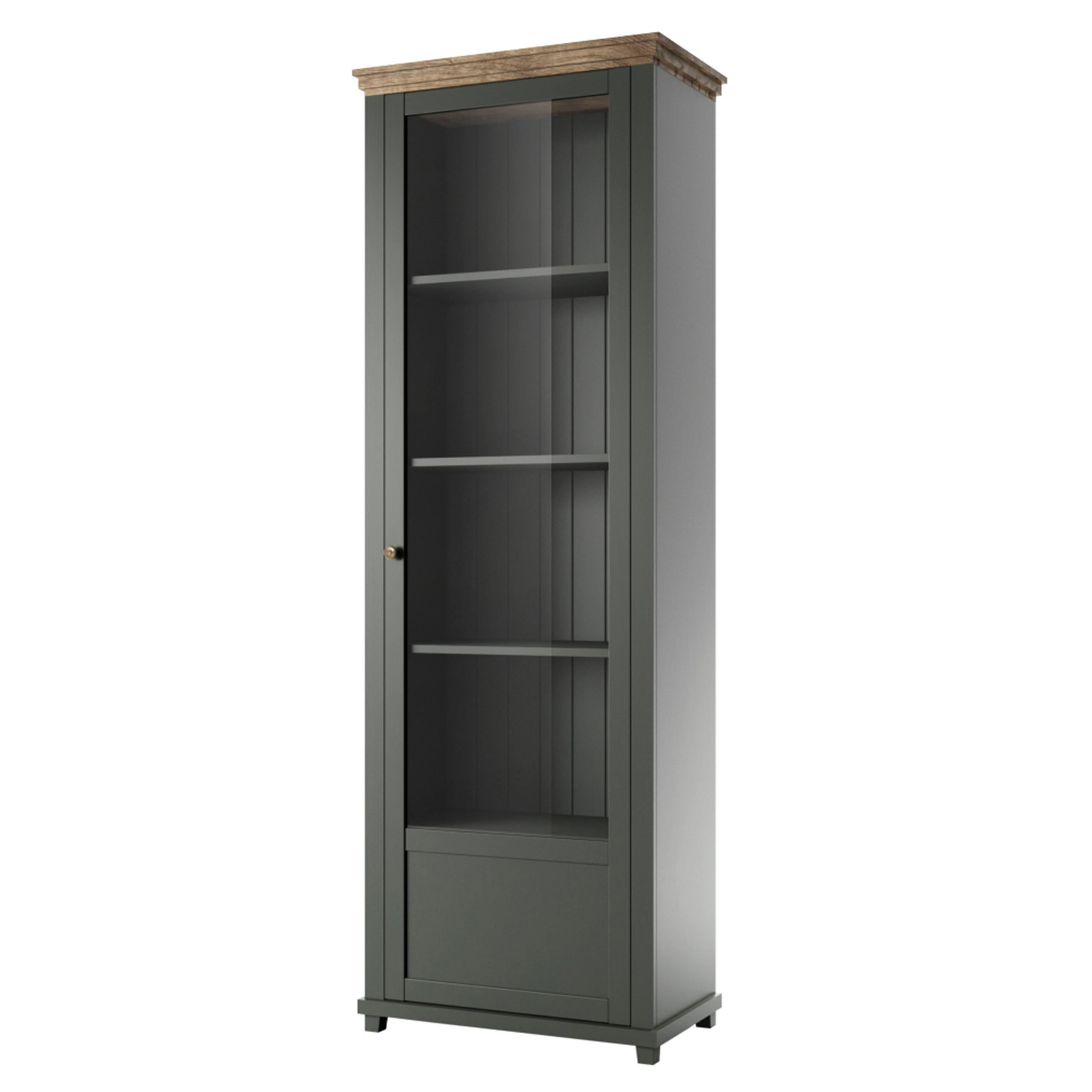 VITRINE in Grün - Grün, Holzwerkstoff (71/200/42cm) - MASSENO