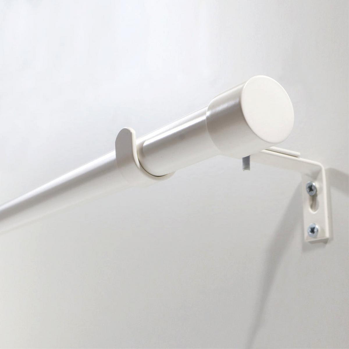 GARDINENSTANGE ausziehbar 120-210cm 1-Lauf Flexa - Weiß, Metall (120cm) - Deco-Raum