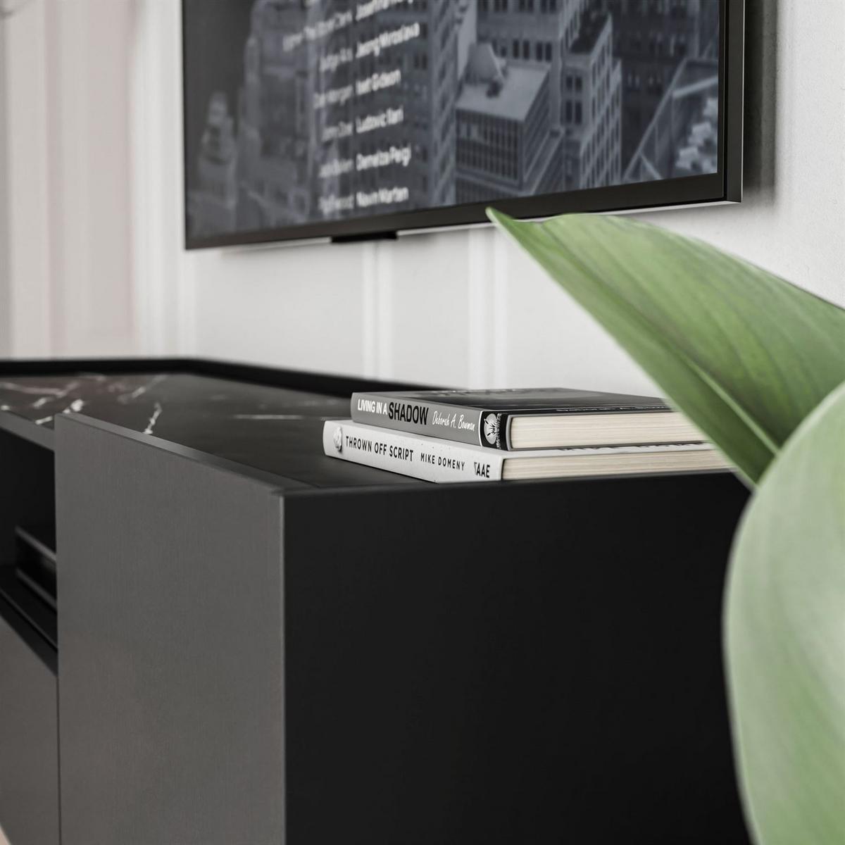 TV Element EUPHORIA RTV144 - Schwarz, Holzwerkstoff (144/55/37cm) - Lookway