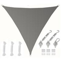 SONNENSEGEL Luftdurchlässig 500 cm Grau - Grau, Kunststoff (500/500cm) - Amanka