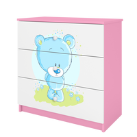 KOMMODE Babydreams Blaubär 81/81/41 - Rosa, Holzwerkstoff (81/81/41cm) - RAUMHIRSCH FURNITURE