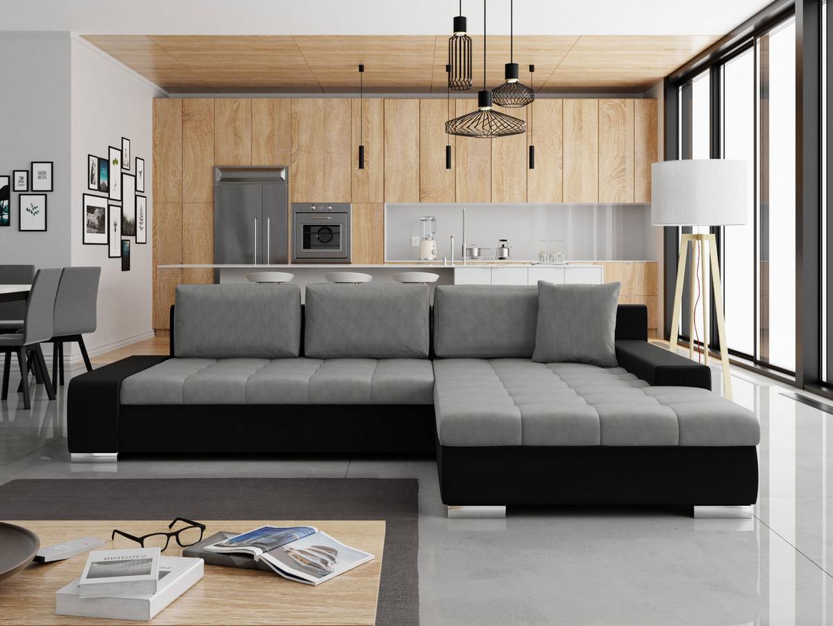 ECKSOFA Orkan - Multicolor, Holz/Textil (302/213cm) - MIRJAN24