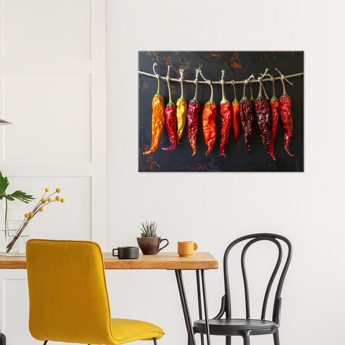 LEINWANDBILD Essen & Trinken 45x30cm - Rot, Textil (45/30cm) - Feeby