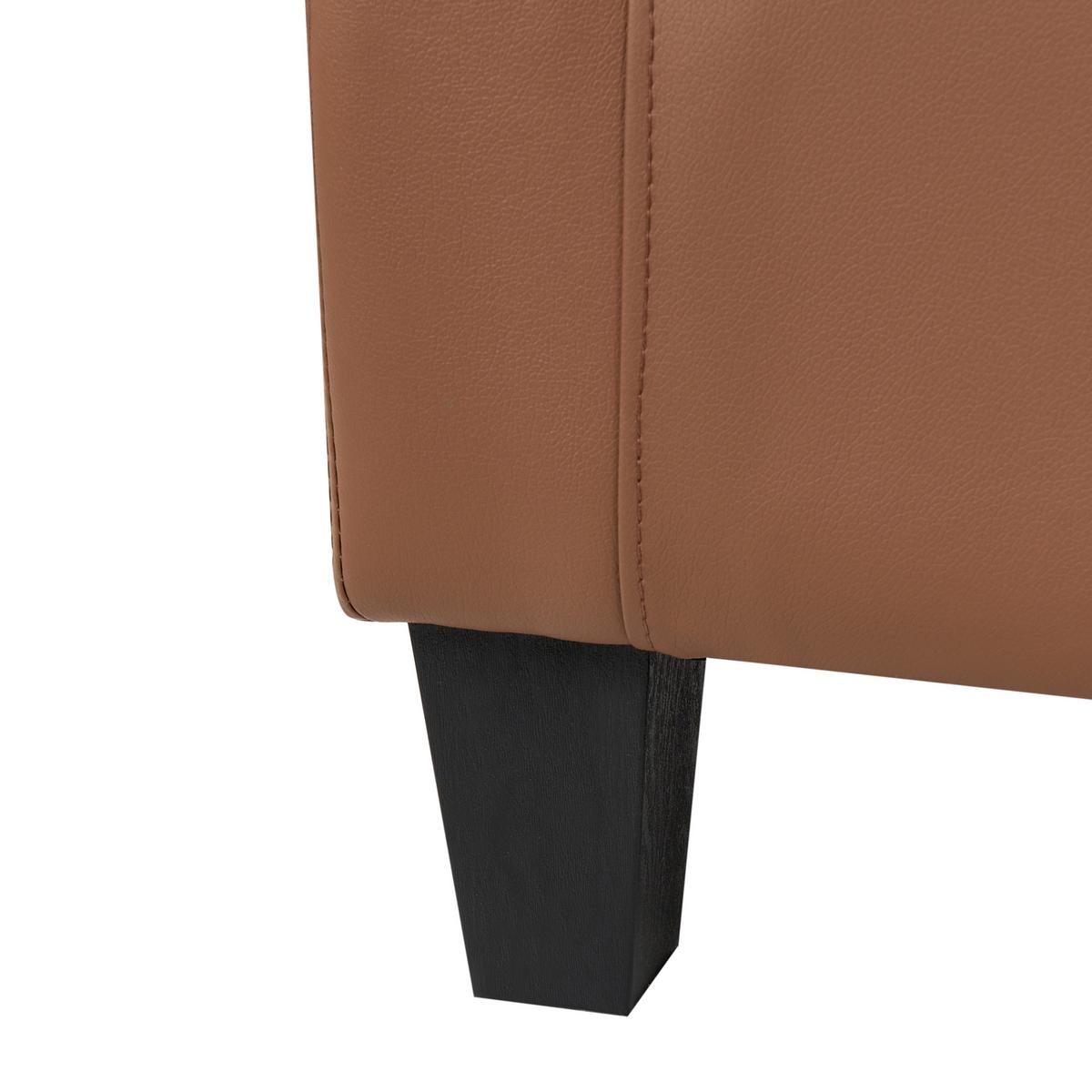 SESSEL Kunstleder Braun Borwick - Braun, Kunststoff (68/61/58cm) - Beliani
