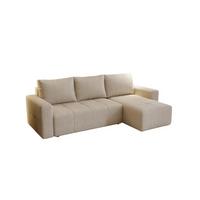 ECKSOFA Noha In Now Or Never - Beige, Holzwerkstoff/Textil (231/142cm) - Fun Möbel