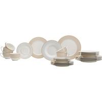 KOMBISERVICE Geo beige 30-tlg. - Beige, Keramik (2/2/2cm) - Ritzenhoff Breker