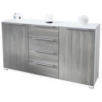 SIDEBOARD Linio Avola-Anthrazit - Silbereichenfarben, Holzwerkstoff (138.5/75.5/35cm) - Vladon