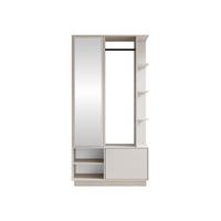 GARDEROBE Nala II - Sandfarben, Holzwerkstoff/Kunststoff (100/197/34cm) - MIRJAN24