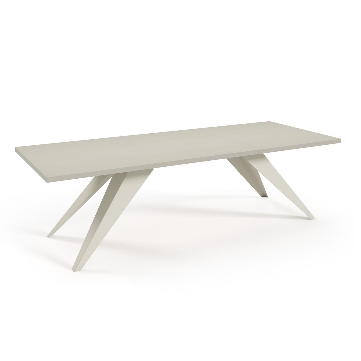 ESSTISCH Vivo, Rechteckiger Tisch mit Ausziehfunktion, 160-260x90 cm, Kaschmir - Kaschmir, Metall (160/90/76cm) - Beautysofa