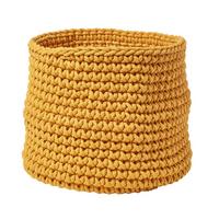 AUFBEWAHRUNGSKORB Baumwolle 42/37 cm - Gelb, Textil (42/42/37cm) - Homescapes